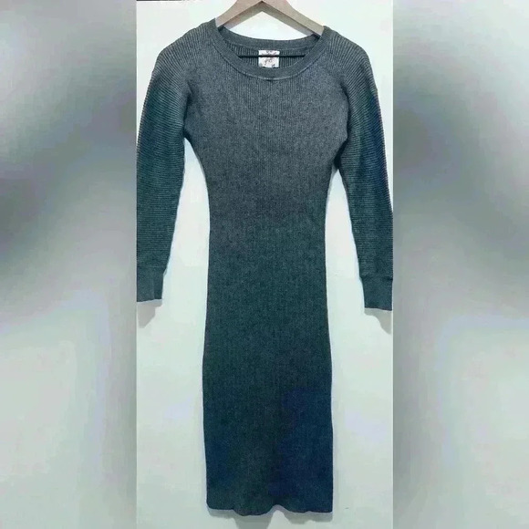Hippie Rose Dresses & Skirts - Hippie Rose Heather Grey Lightweight Bodycon Sweater Dress, Women's Size Small
